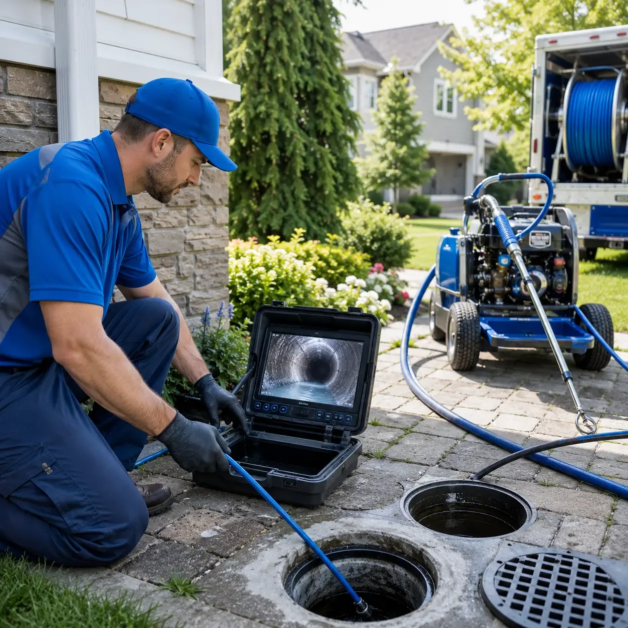 Outdoor drain cleaning professionals serving Evansville, MN