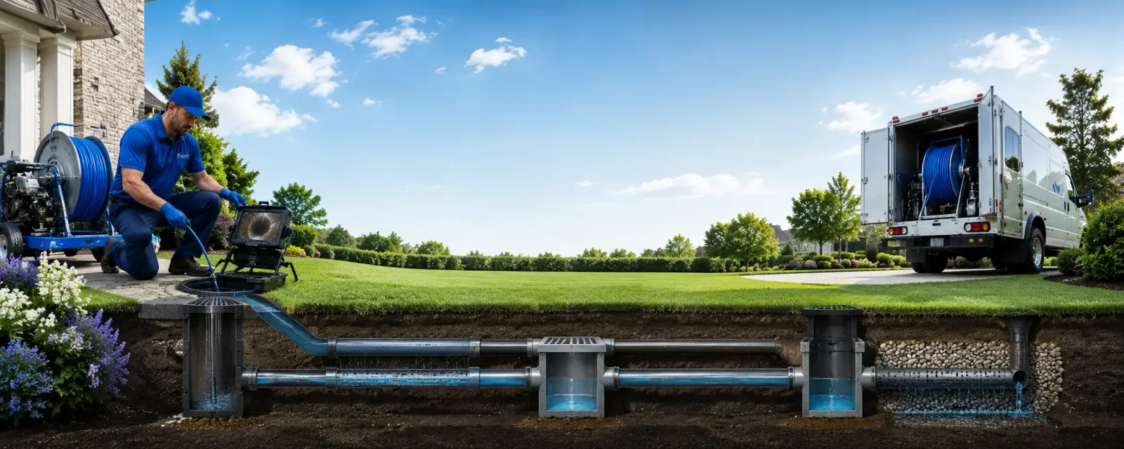 Outdoor drain cleaning information for Evansville, MN